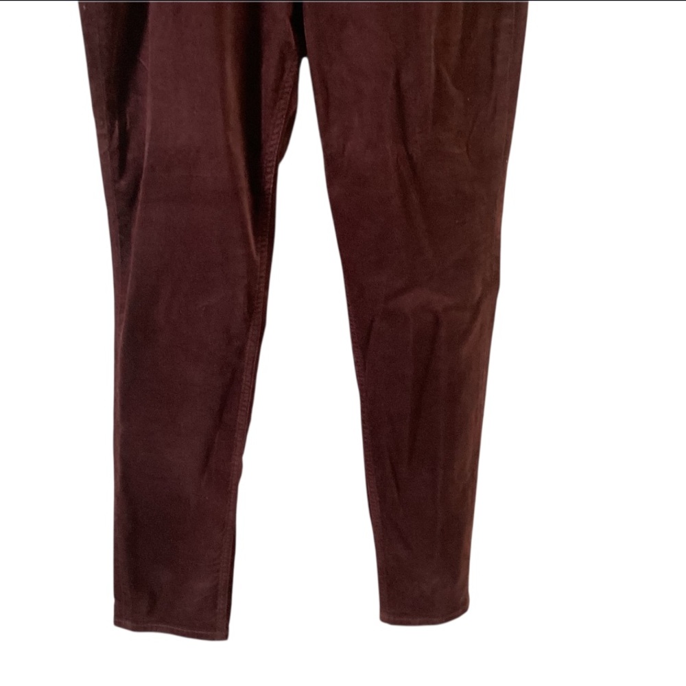Loft Velveteen High Waist Straight Leg Pants 12 - Picture 3 of 9